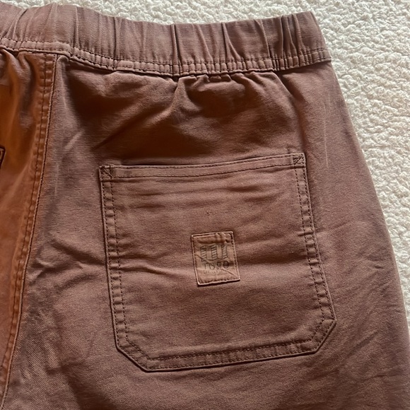 Topo Designs Dirt Shorts Women’s Hiking Casual Versatile - L - Peppercorn Brown - Picture 10 of 12